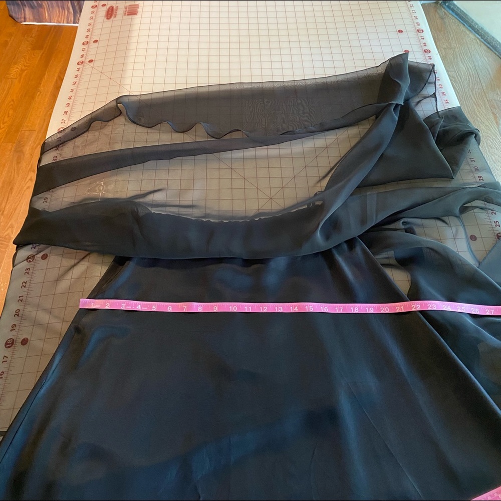Neiman Marcus vintage black a line full cocktail skirt flowy - Picture 6 of 16